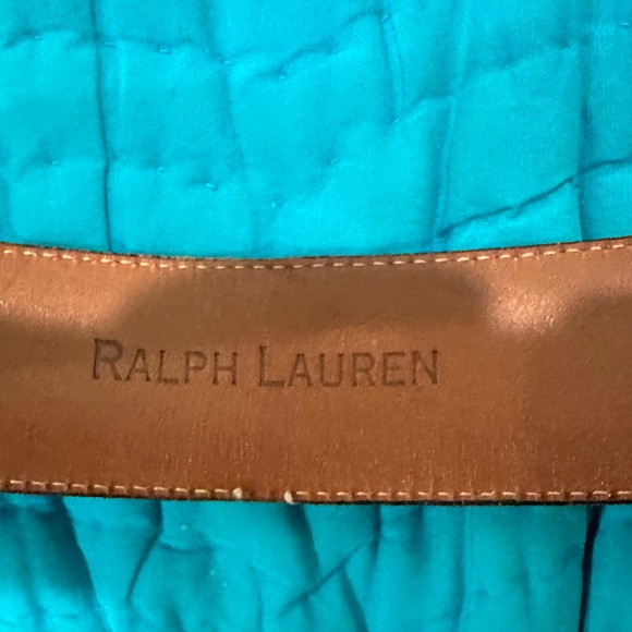 Vintage Ralph  Lauren brown women’s  belt ,size small 30” W reptile embossed. - Picture 9 of 15